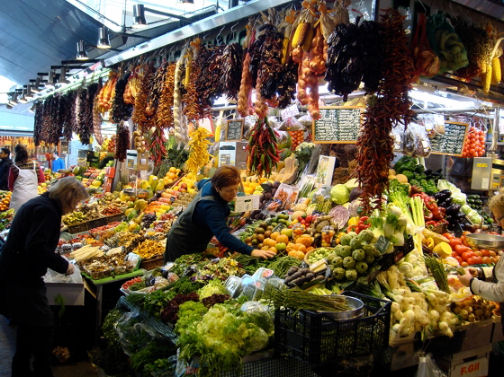 Tapas a Barcellona, il mercato di Boqueria