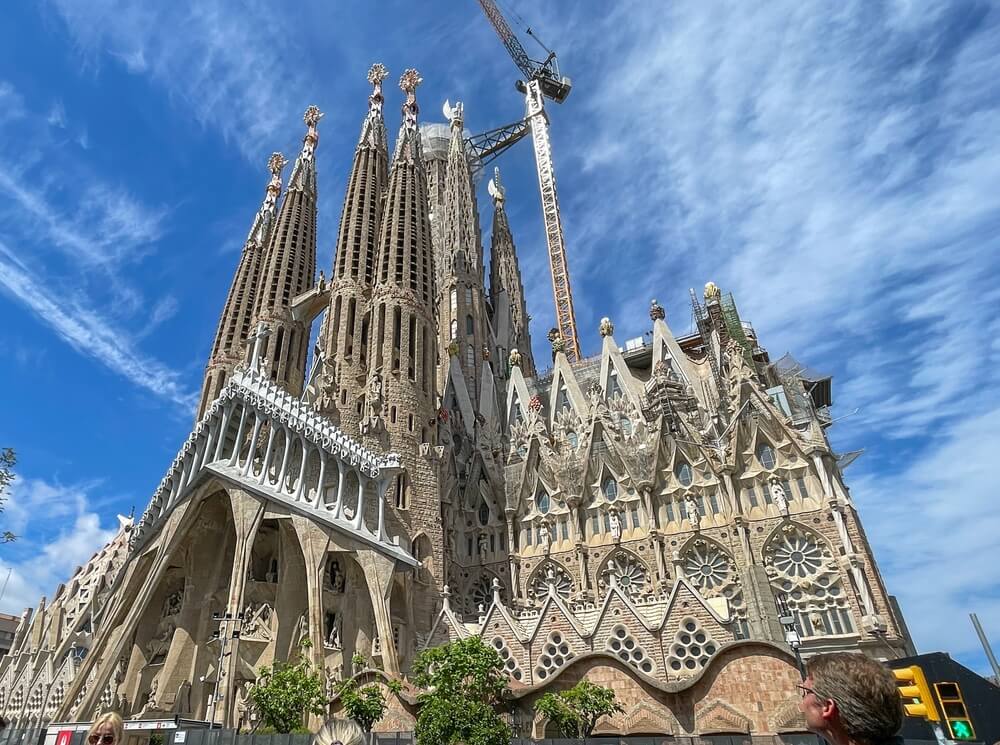 Vista della Sagrada Familia nel 2024